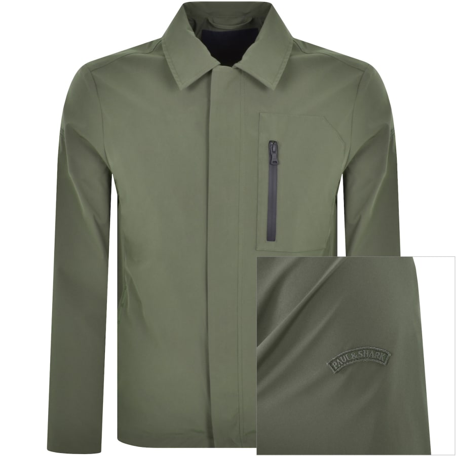 Paul And Shark Typhoon Overshirt Green